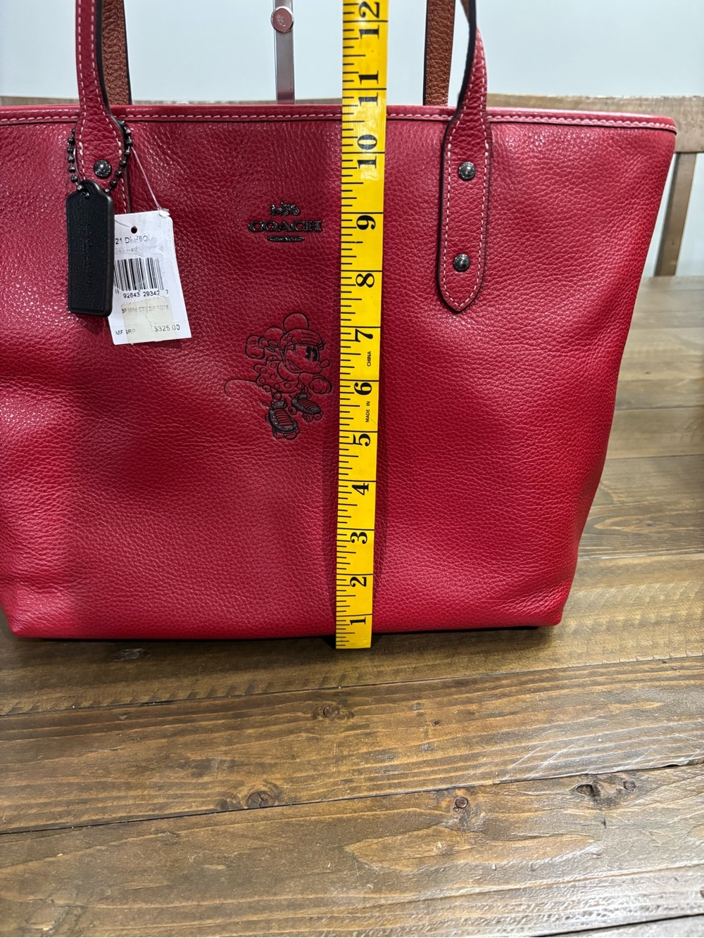 Coach Disney x Minnie Mouse City Zip Tote - Picture 10 of 12